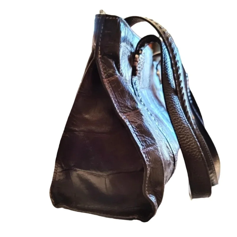 Brighton Croco Short Tote Bag EUC ❤️ - Picture 5 of 15